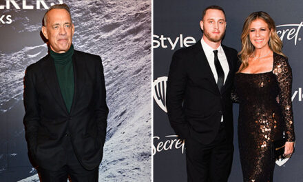 Tom Hanks & Son Chet Pose for Rare Photo Together: ‘Gang’