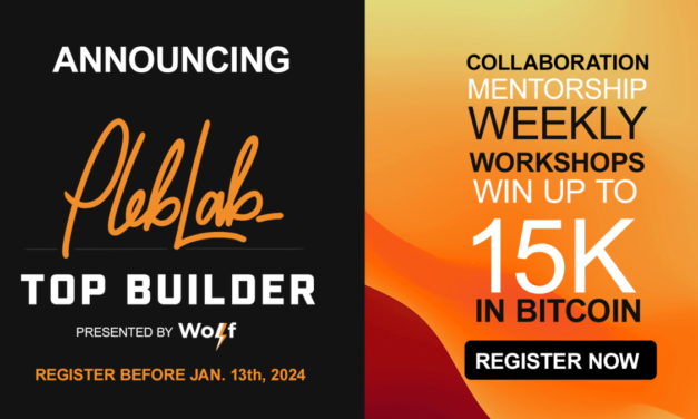 PlebLab Announces TopBuilder: A Unique Bitcoin Competition