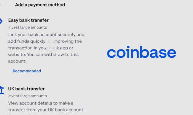 Crypto exchange Coinbase to support Easy Bank Transfers for UK users