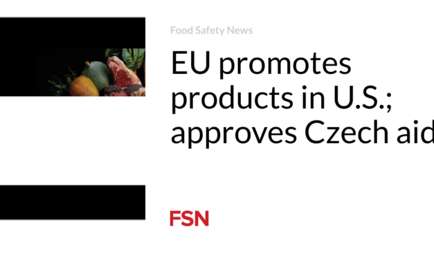 EU promotes products in U.S.; approves Czech aid