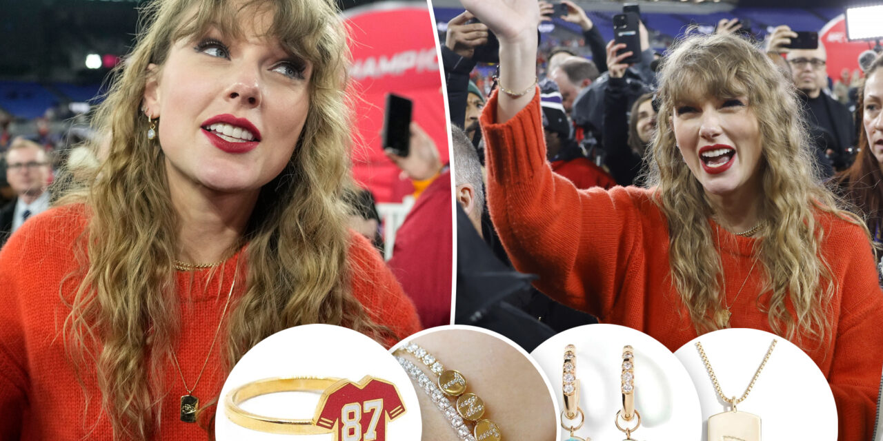 How Taylor Swift paid tribute to Travis Kelce with her jewelry at Chiefs vs. Ravens game