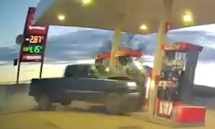 Truck Crashes Into Gas Station Pump, Fiery Explosion Caught on Video
