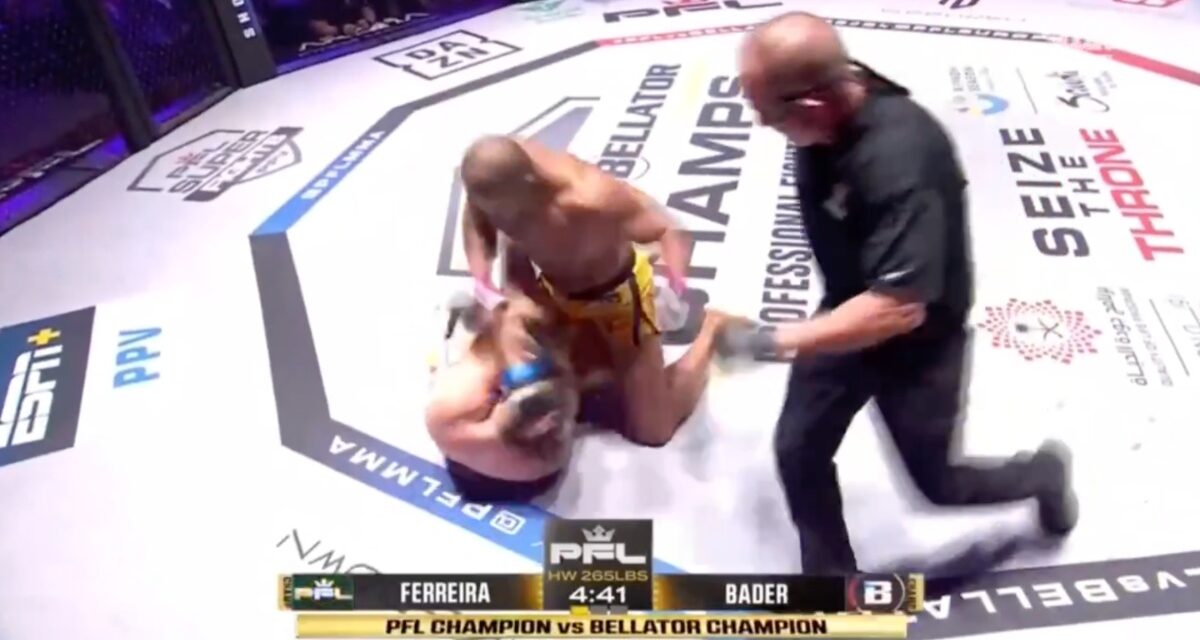 PFL vs Bellator Results: Renan Ferreira TKO’s Ryan Bader (Highlights)
