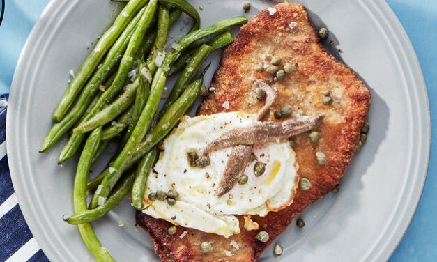 Beef Schnitzel à la Holstein & Braised Green Beans