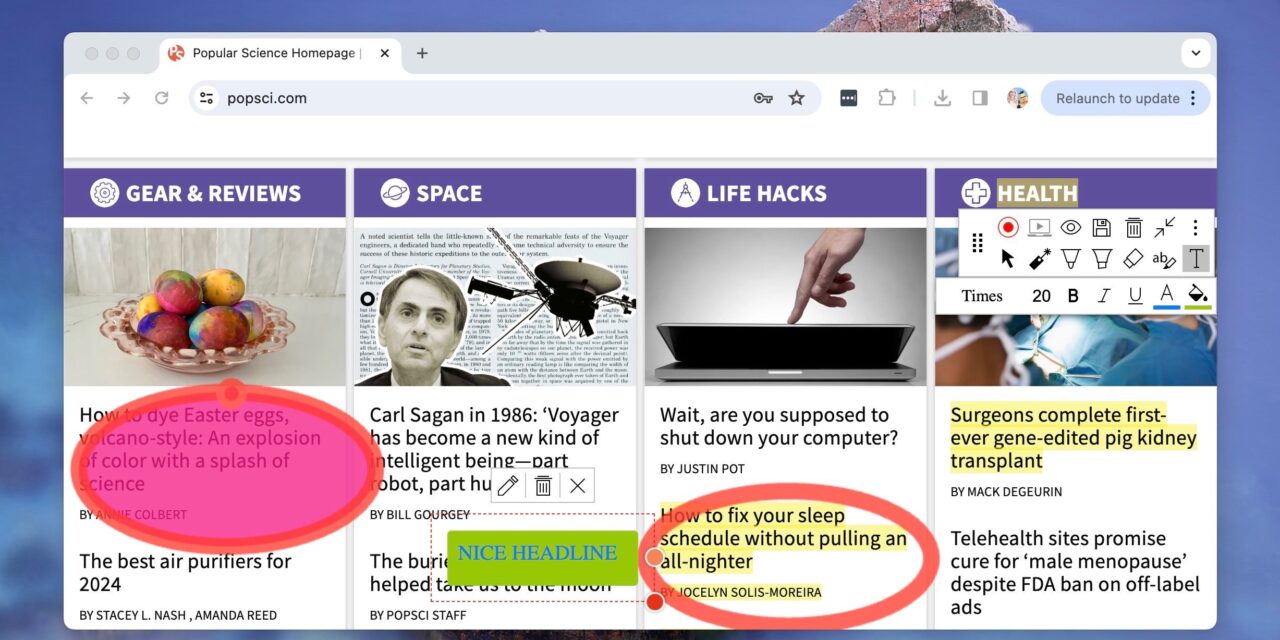 How to annotate any website