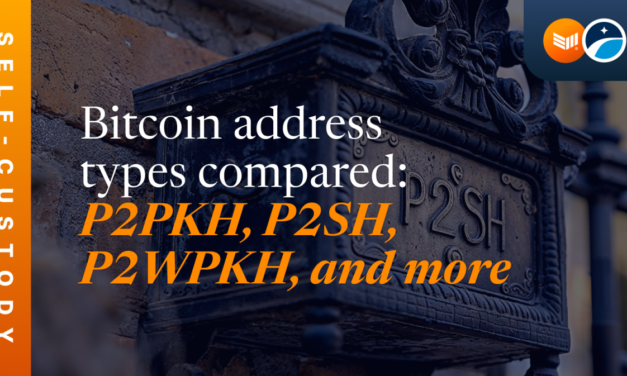 Bitcoin address types compared: P2PKH, P2SH, P2WPKH, and more
