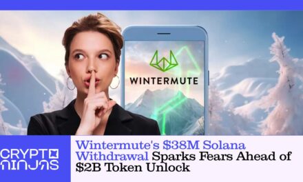 Wintermute’s $38M Solana Withdrawal Sparks Fears Ahead of $2B Token Unlock