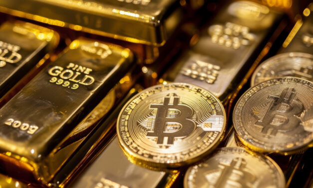Gold Surges, Crypto Holds Steady as Stocks Sink on Shifting Trump Policies
