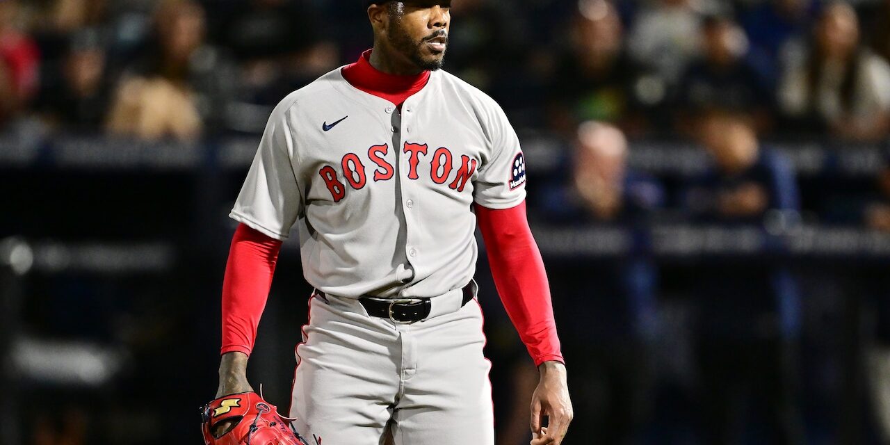 Red Sox’ Aroldis Chapman on Vlad stare down after 100.9 mph K: ‘Having fun’