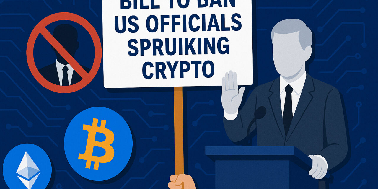 Bill to Ban US Officials Spruiking Crypto Introduced by US Democratic Senators