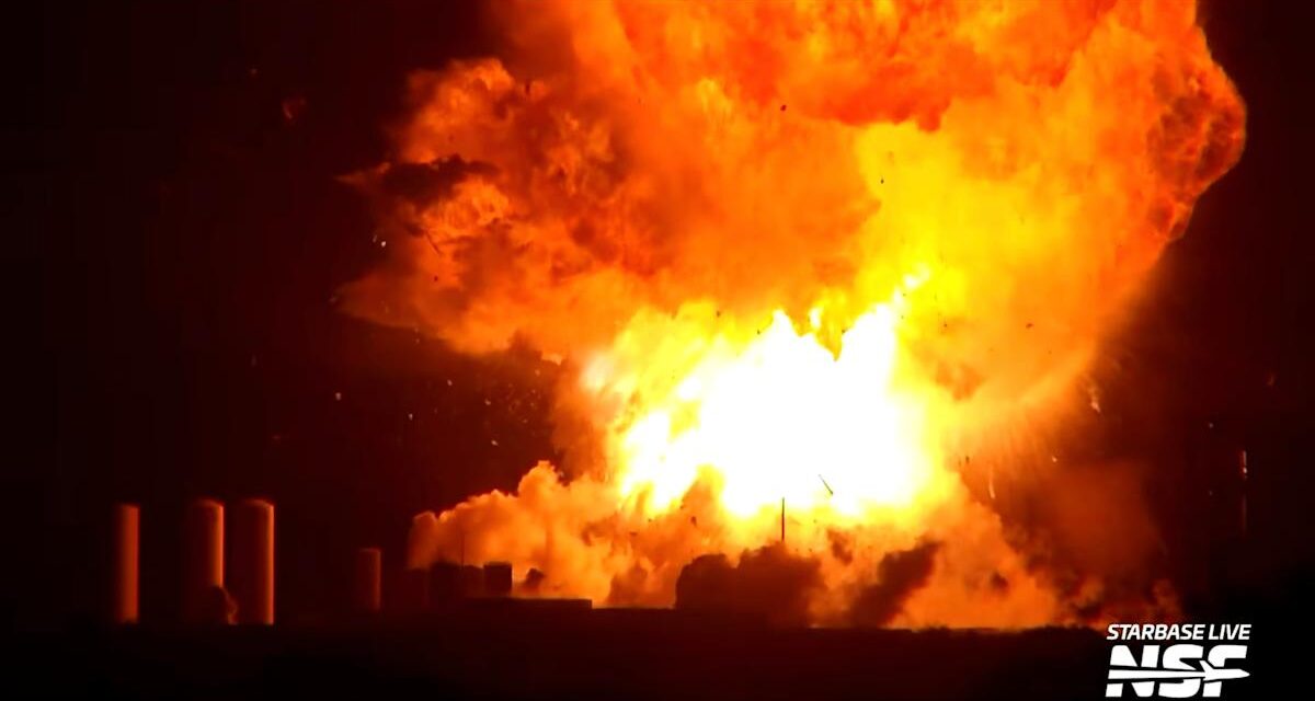 SpaceX’s Starship explodes on the ground during a routine test