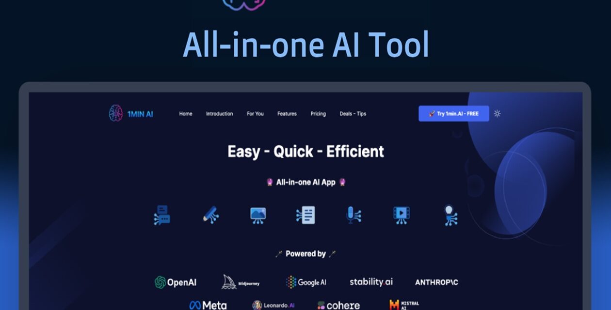 Automate emails, reports, and more with 1min.AI’s collection of AI tools, now over 80% off