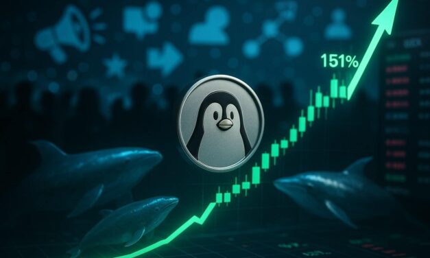 PENGU jumps 151% in July in a rally driven by viral marketing, whale accumulation
