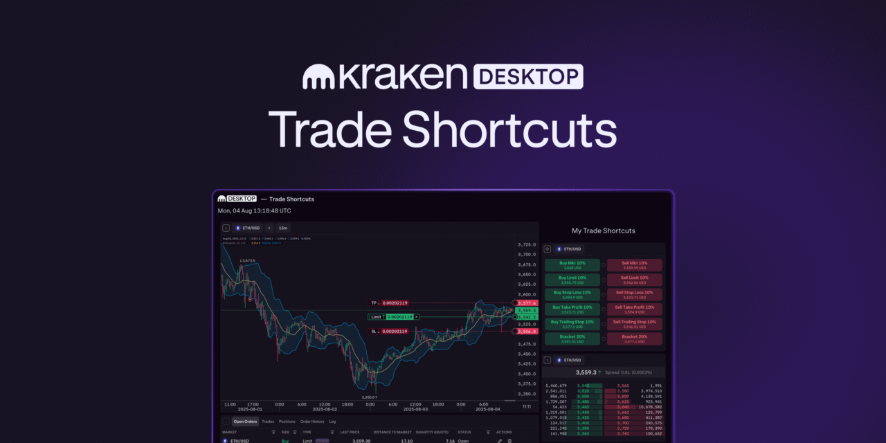 Trade Shortcuts now live on Kraken Desktop