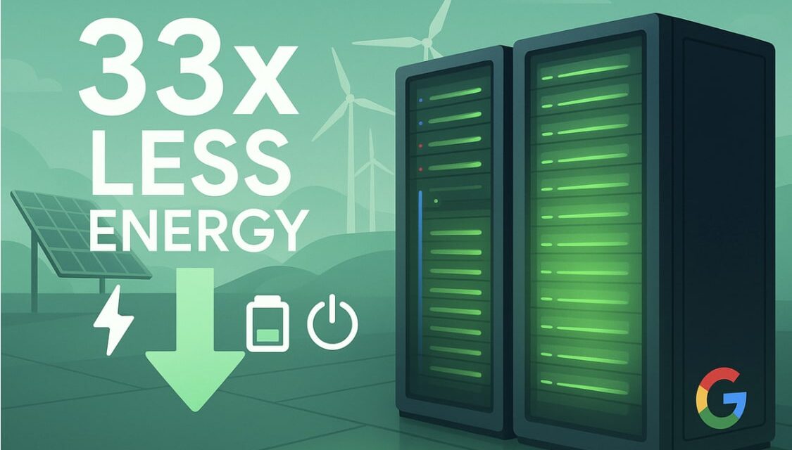 Google Cuts Power Needs for AI Queries 33x in One Year