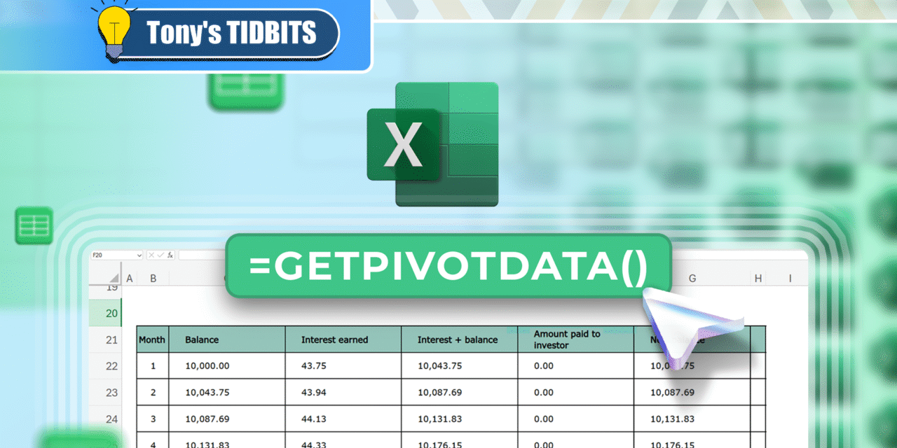 How to Use the GETPIVOTDATA Function in Microsoft Excel
