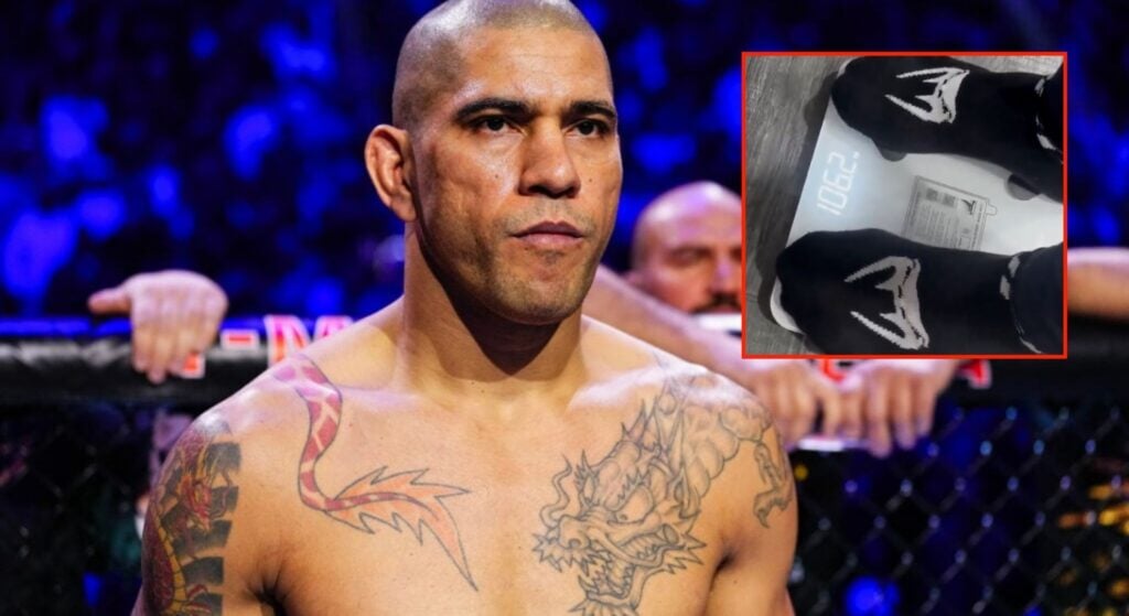 Alex Pereira shows he faces huge weight cut after stepping on the scale two weeks before UFC 320