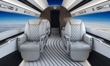 Luxury jet replaces cabin windows with video screens