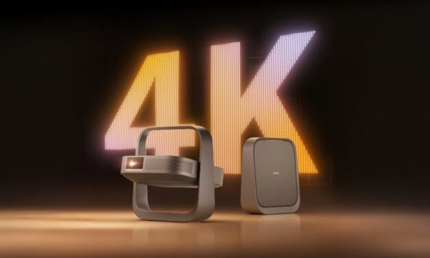 The new Z9X mini 4K projector from Xgimi features a gimbal style hinge and Harman Kardon audio