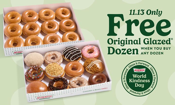 Krispy Kreme Spreads Joy on World Kindness Day, Nov. 13