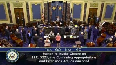US Senate passes bill to end government shutdown, sending it to House