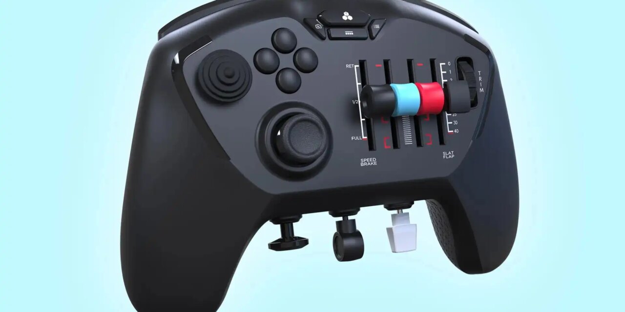 This crazy Echo game controller has special inputs for flight sims