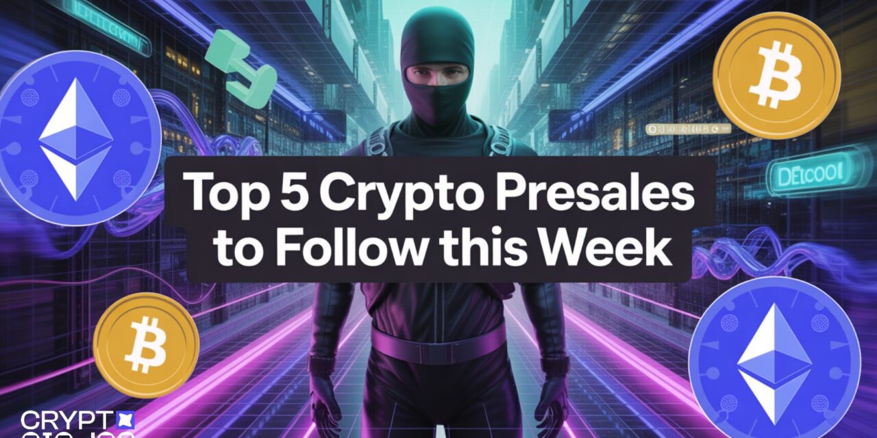 Top 5 Crypto Presales to Follow This Week