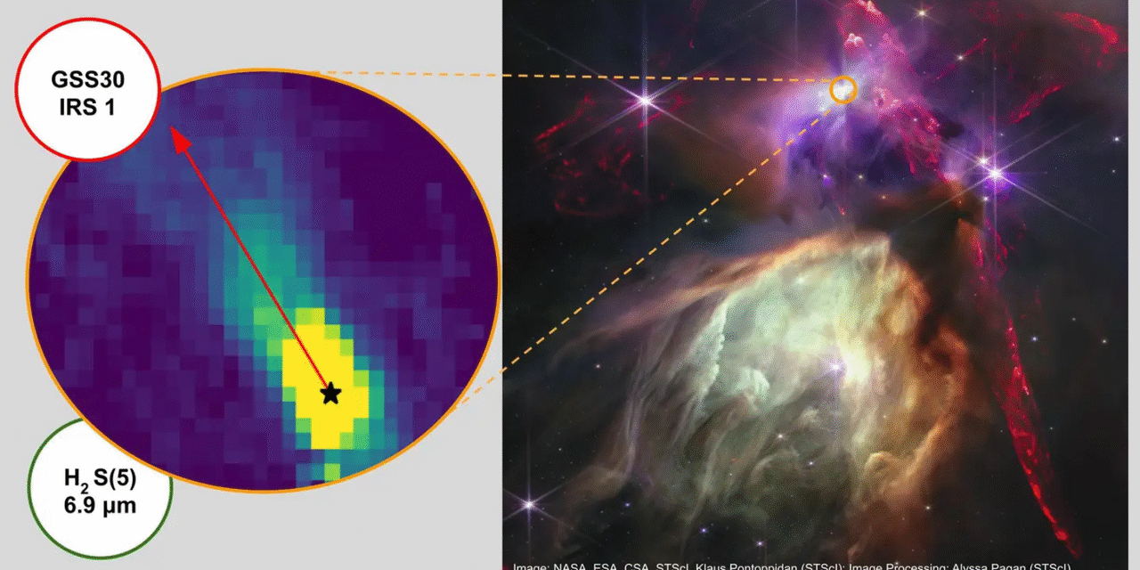 James Webb Space Telescope spies mysterious high-energy radiation in star nursery