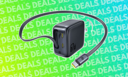 This ultra-portable USB-C charger with pull-out cable is 50% off today
