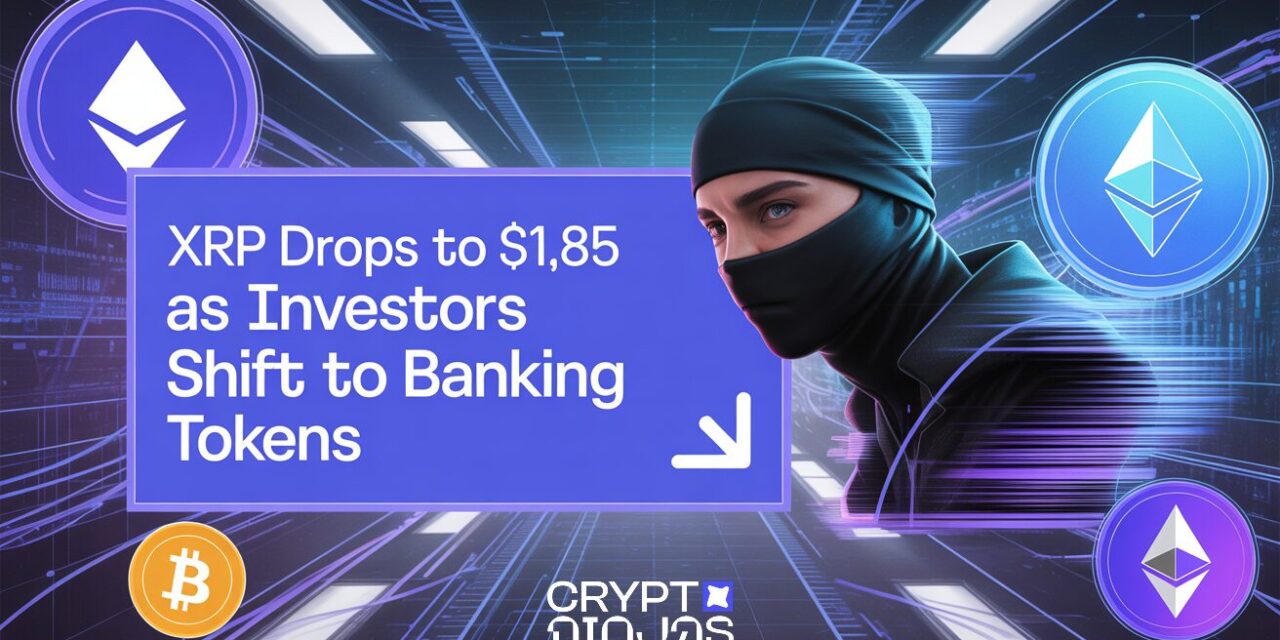 XRP Falls to $1.85 as Market Risk-Off Drives Interest in Banking Tokens