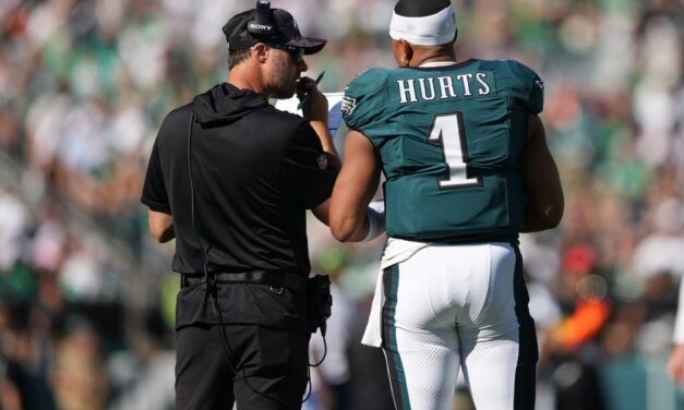 Jalen Hurts comments on Kevin Patullo’s future, A.J. Brown returning to Philly