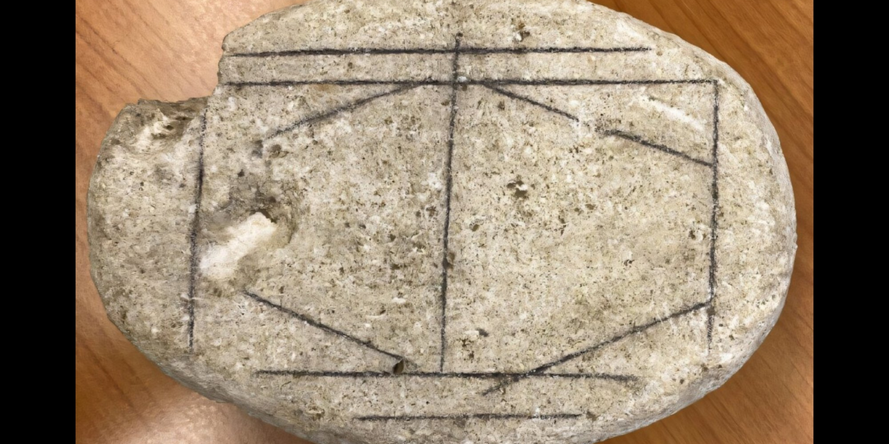 Mystery stone is actually ancient Roman board game