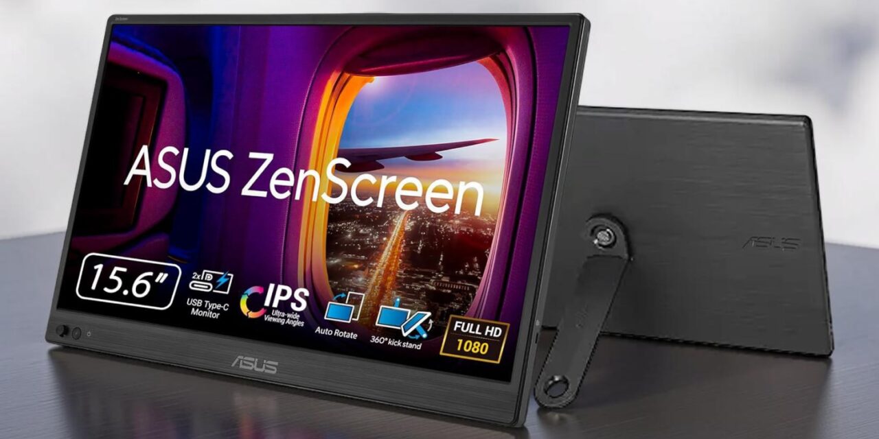 Affordable Asus portable monitor with 15-inch IPS display drops to lowest-ever price