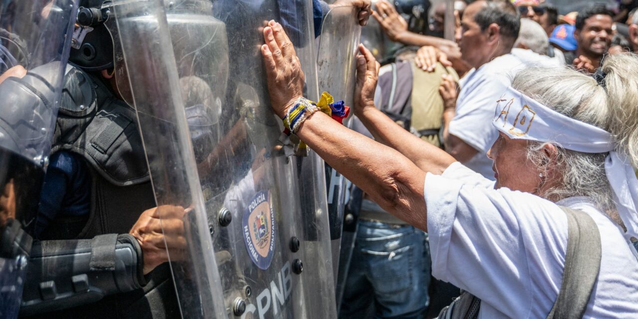 Police in Venezuela block protesters calling for higher wages, pensions