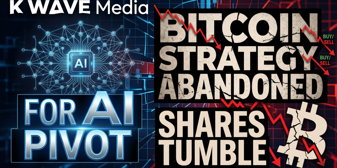 K Wave Media Abandons Bitcoin Strategy for AI Pivot, Shares Tumble