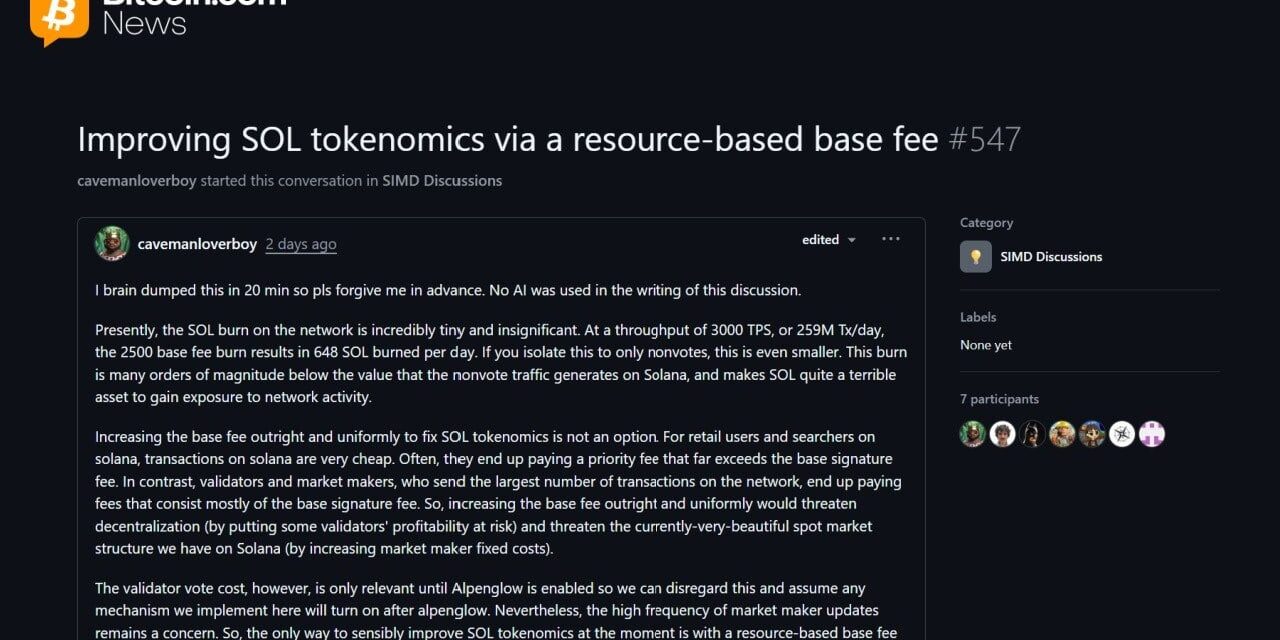 Solana Prepares for a Massive Tokenomics Overhaul to Slash Network Inflation