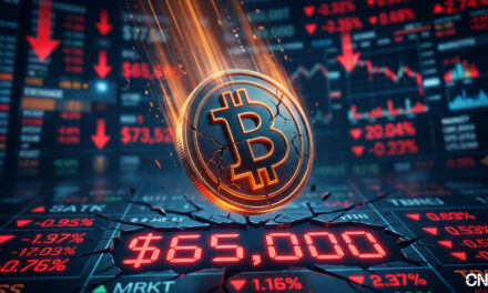 Bitcoin Plunges to $65,000 as $1.8 Billion in Crypto Positions Are Liquidated