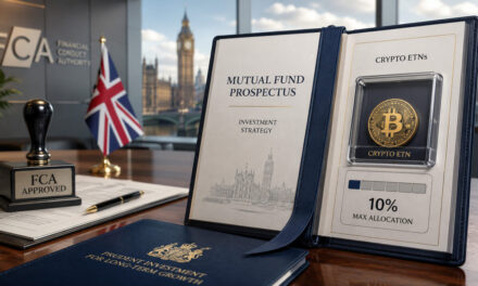 UK mutual funds may soon be allowed to hold crypto ETNs, but only with a 10% leash