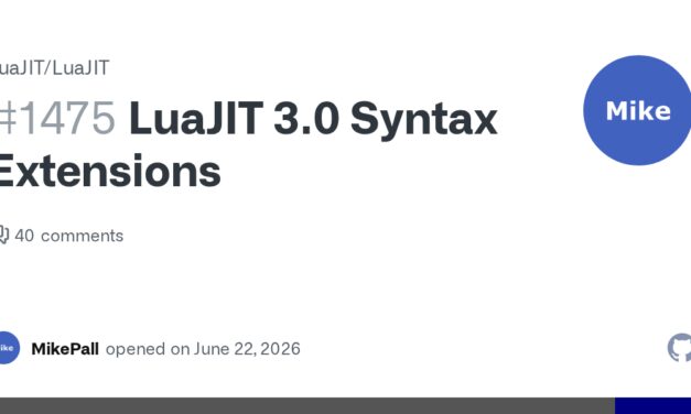 LuaJIT 3.0 proposed syntax extensions