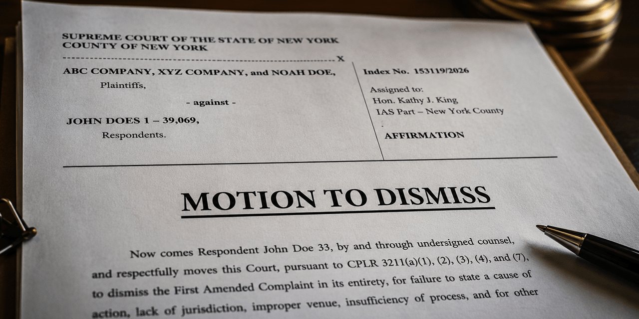 $293B Bitcoin ‘Noah Doe’ Lawsuit Faces Major Test After First Wallet Holder Files Motion to Dismiss
