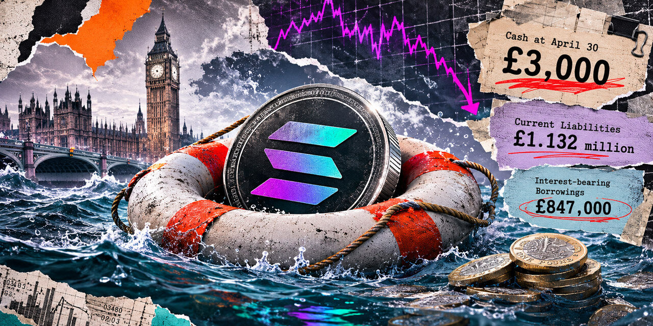 Down to its last $4,000 in cash, a crypto firm holding millions in Solana is seeking a loan to survive $1.5M debt