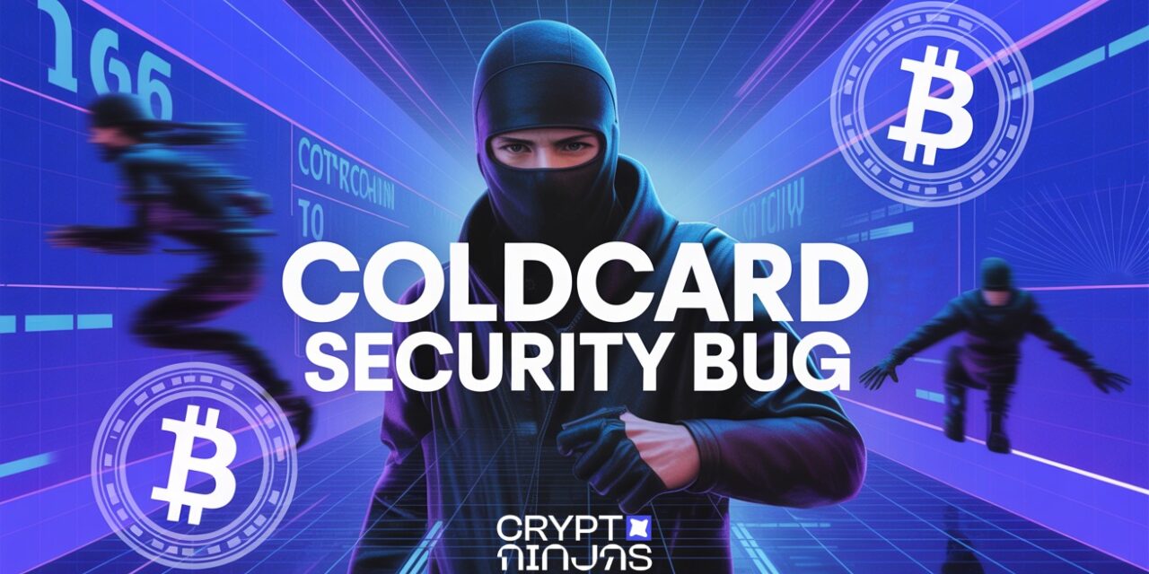 COLDCARD Bug Puts Hundreds of Hardware Wallets at Risk