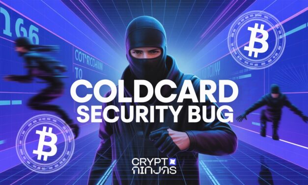 COLDCARD Bug Puts Hundreds of Hardware Wallets at Risk