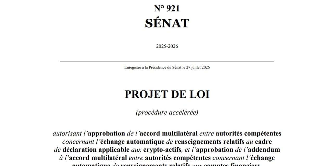 France Pushes Bill to Share Crypto Tax Data With 48 Nations