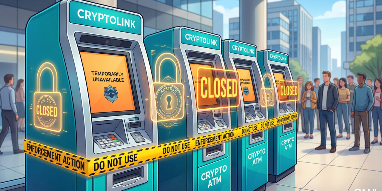 AUSTRAC Shuts Down Cryptolink’s 96 Crypto ATMs Over Compliance Failures