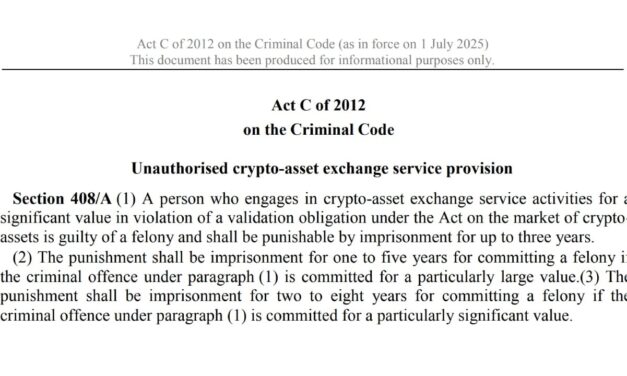 Hungary Repeals Strict Crypto Rules to Align With EU MiCA Framework