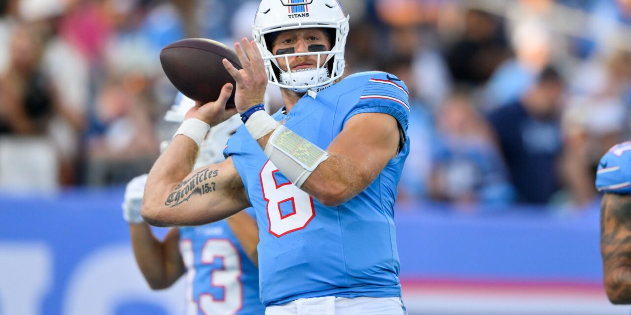‘Maybe Just Throw the Ball’ — NFL Fans Rip Will Levis After Titans QB Goes Airborne on 4th Down vs. Seahawks