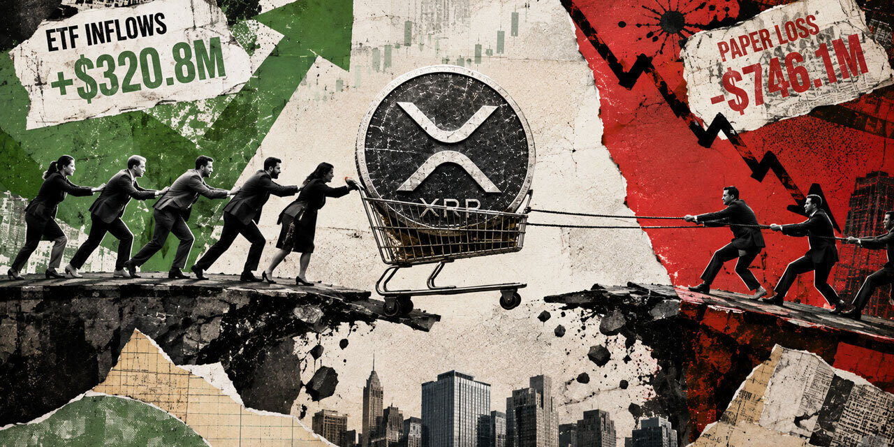 XRP investors poured $320M into ETFs while the funds sat on a $746M paper loss