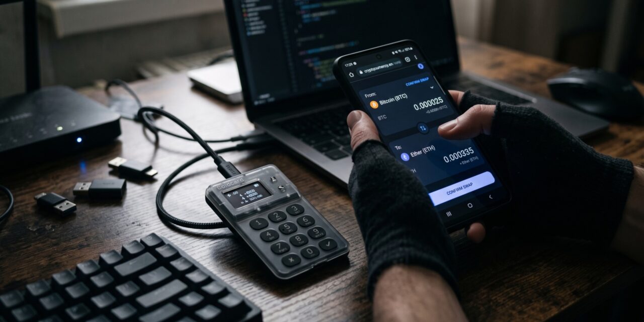 Coldcard Hacker Starts Swapping Stolen Bitcoin for Ether