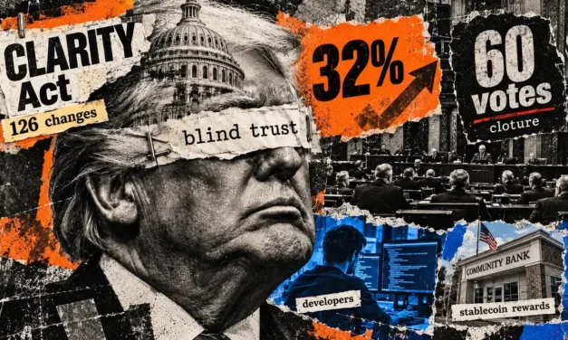 Trump concession sends CLARITY Act odds above 32% before make-or-break Senate vote